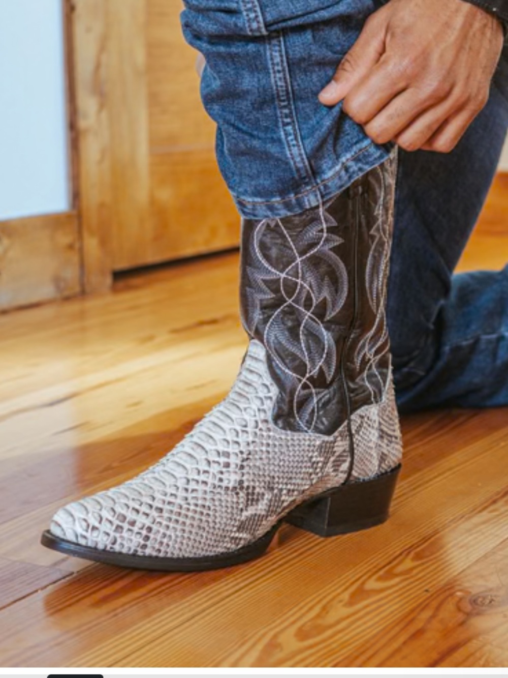 Dan Post Manning Python Boots - Picture 2 of 9